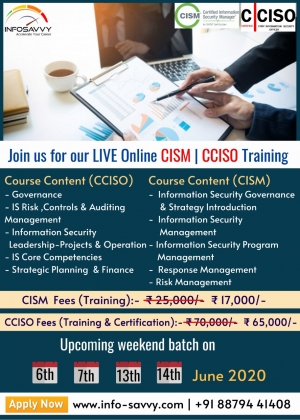LIVE Online #CISM | #CCISO Training 